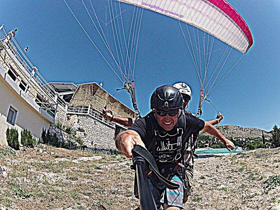 Lefkada Paragliding with Janni at The Big Blue